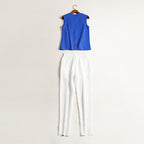 Plain Linen Wide Leg Pants Suit The Max Mall