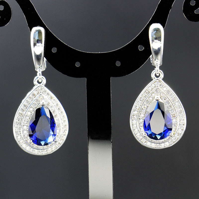 Zircon Crystal Jewelry Set