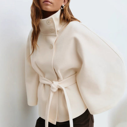 Polyester Batwing Sleeve Jacket