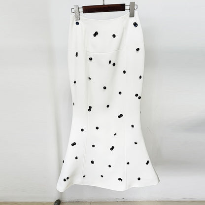 Women's Polka Dot Polyester Suit Set