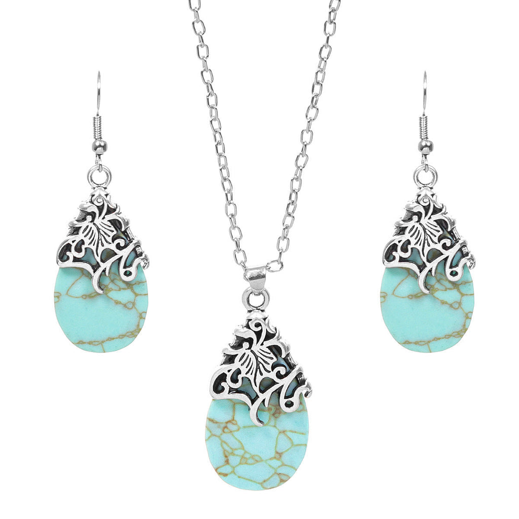 Stone Inlay Niche Style Jewelry Set The Max Mall
