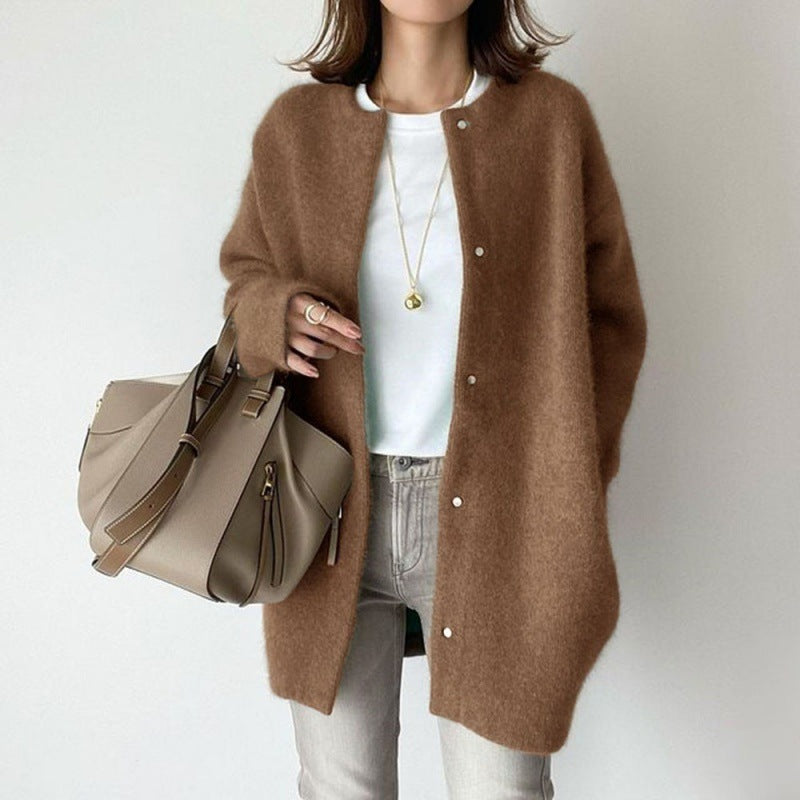 Slim Fit Polyester Cardigan