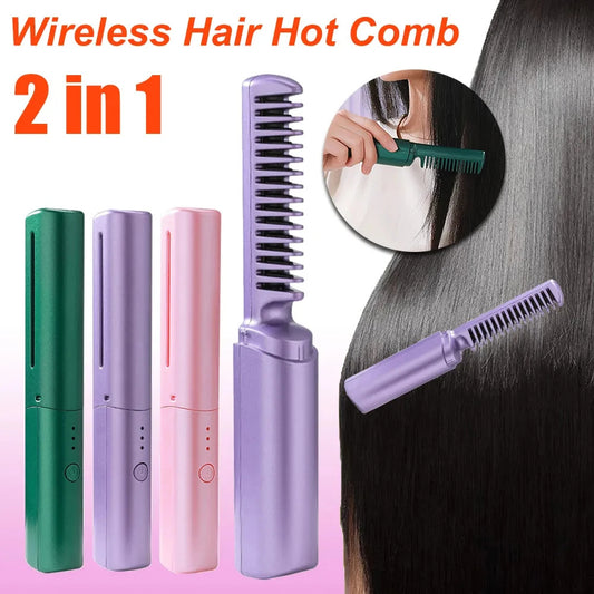 Cordless Hair Straightener Brush