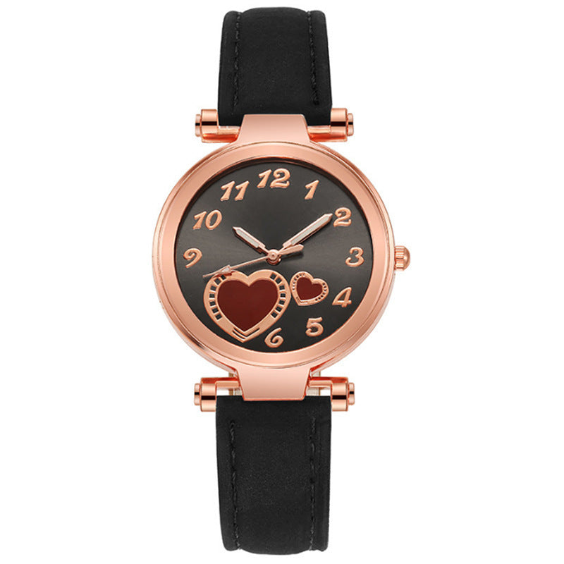Retro Round Dial Watch - Rose Gold Clasp