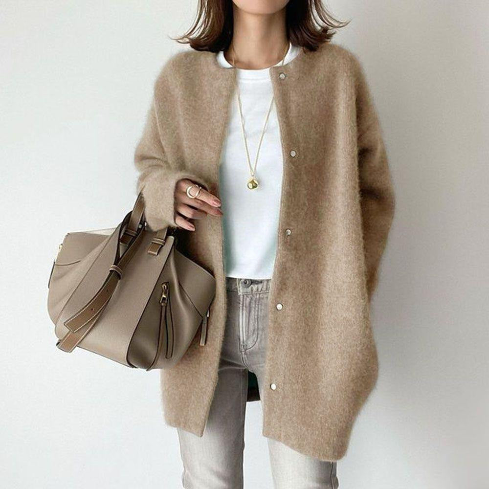 Slim Fit Polyester Cardigan
