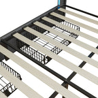 WoodenAura LED Bed Frame with Storage WoodenAura