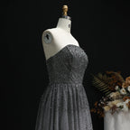 Sharon Said Glamorous Beaded Brown Gray Memaid Evening Gown