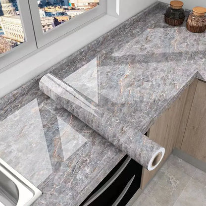 Waterproo&Moisture-Proof  Wallpaper Countertop Self-Adhesiv Cabinet Renovation Tile Marble Sticker