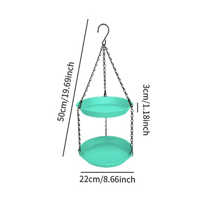 Kesoto Hanging Bird Feeder - Double Plate Large Capacity