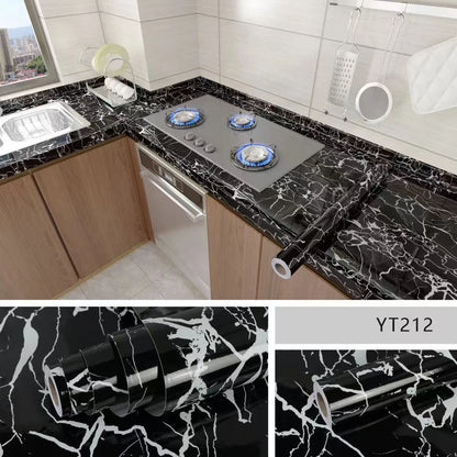 Waterproo&Moisture-Proof  Wallpaper Countertop Self-Adhesiv Cabinet Renovation Tile Marble Sticker