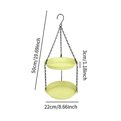 Kesoto Hanging Bird Feeder - Double Plate Large Capacity