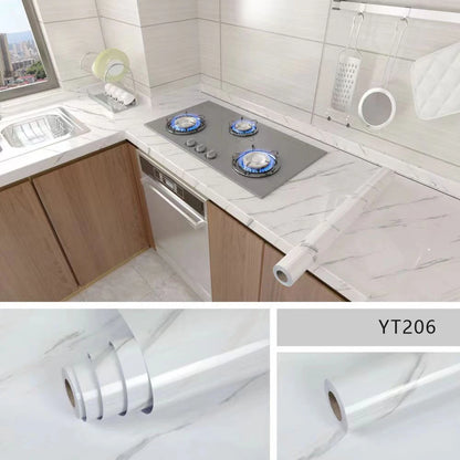 Waterproo&Moisture-Proof  Wallpaper Countertop Self-Adhesiv Cabinet Renovation Tile Marble Sticker