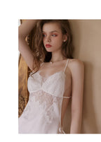 Lace V-Neck Nightgown Set