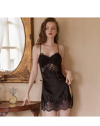 Lace V-Neck Nightgown Set