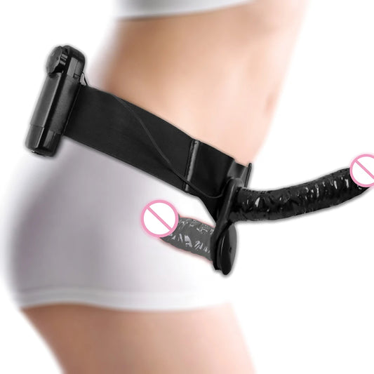 Double Dildo Vibrator G Spot Stimulator Strap On Realistic Dildos Female Masturbator Vibrator