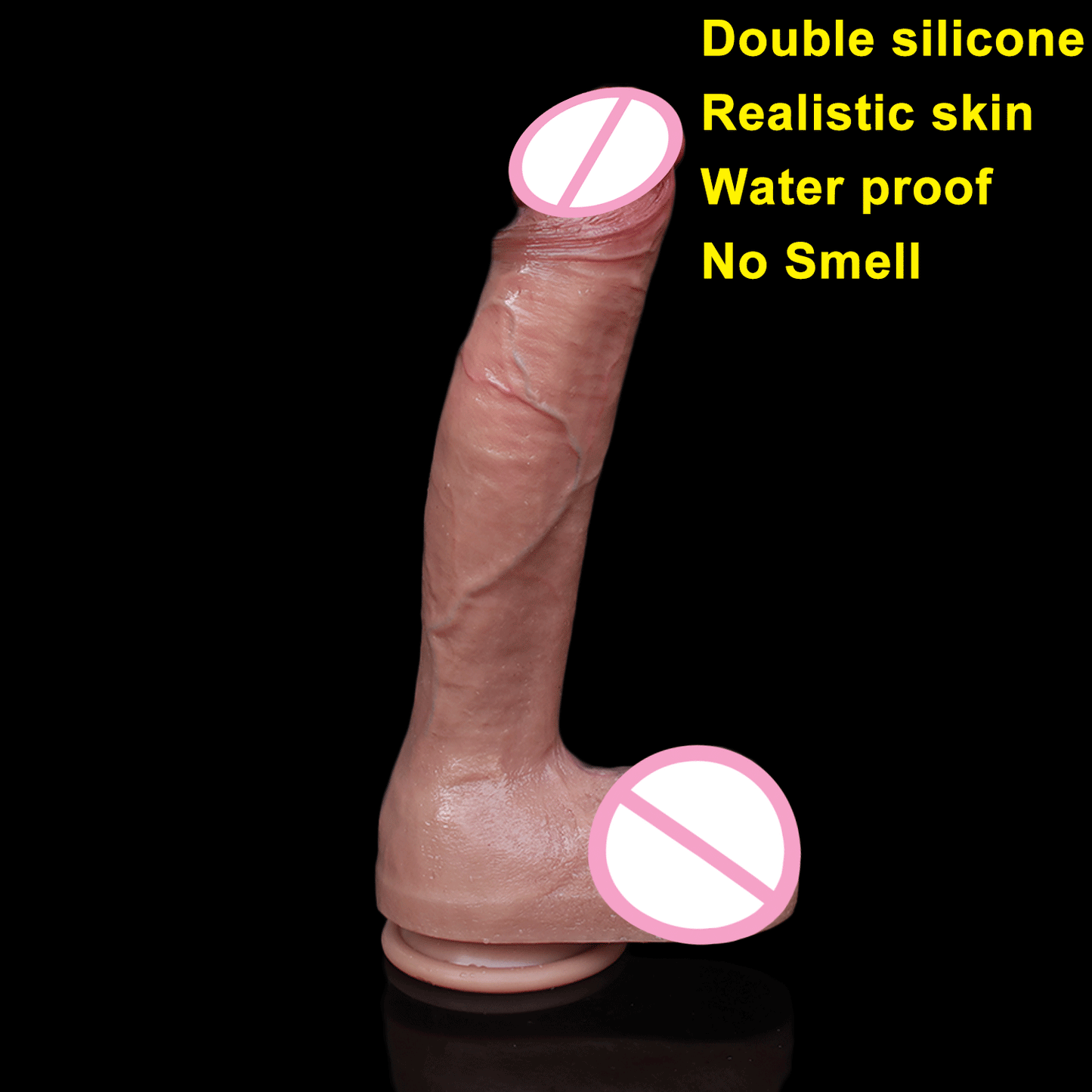 Realistic Silicone Strap-On with Suction Cup