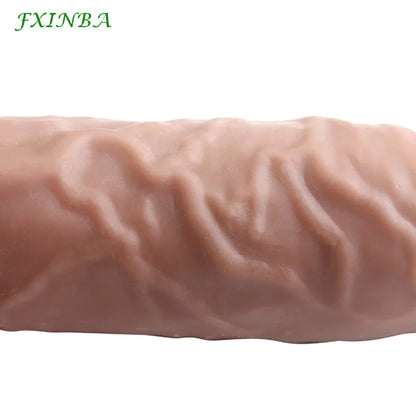 Realistic Penis Sleeve Extender Cock Sleeve Extended Dick