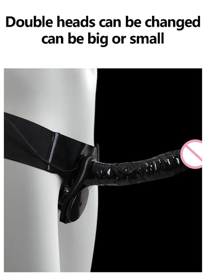 Double Dildo Vibrator G Spot Stimulator Strap On Realistic Dildos Female Masturbator Vibrator