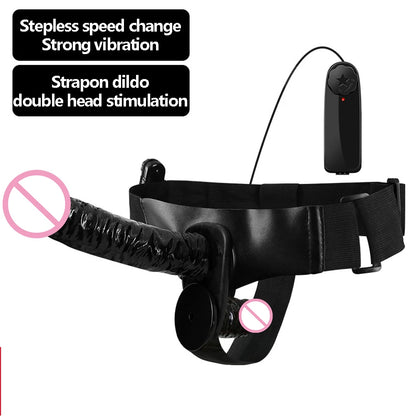 Double Dildo Vibrator G Spot Stimulator Strap On Realistic Dildos Female Masturbator Vibrator