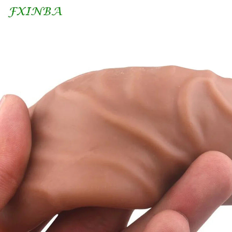Realistic Penis Sleeve Extender Cock Sleeve Extended Dick