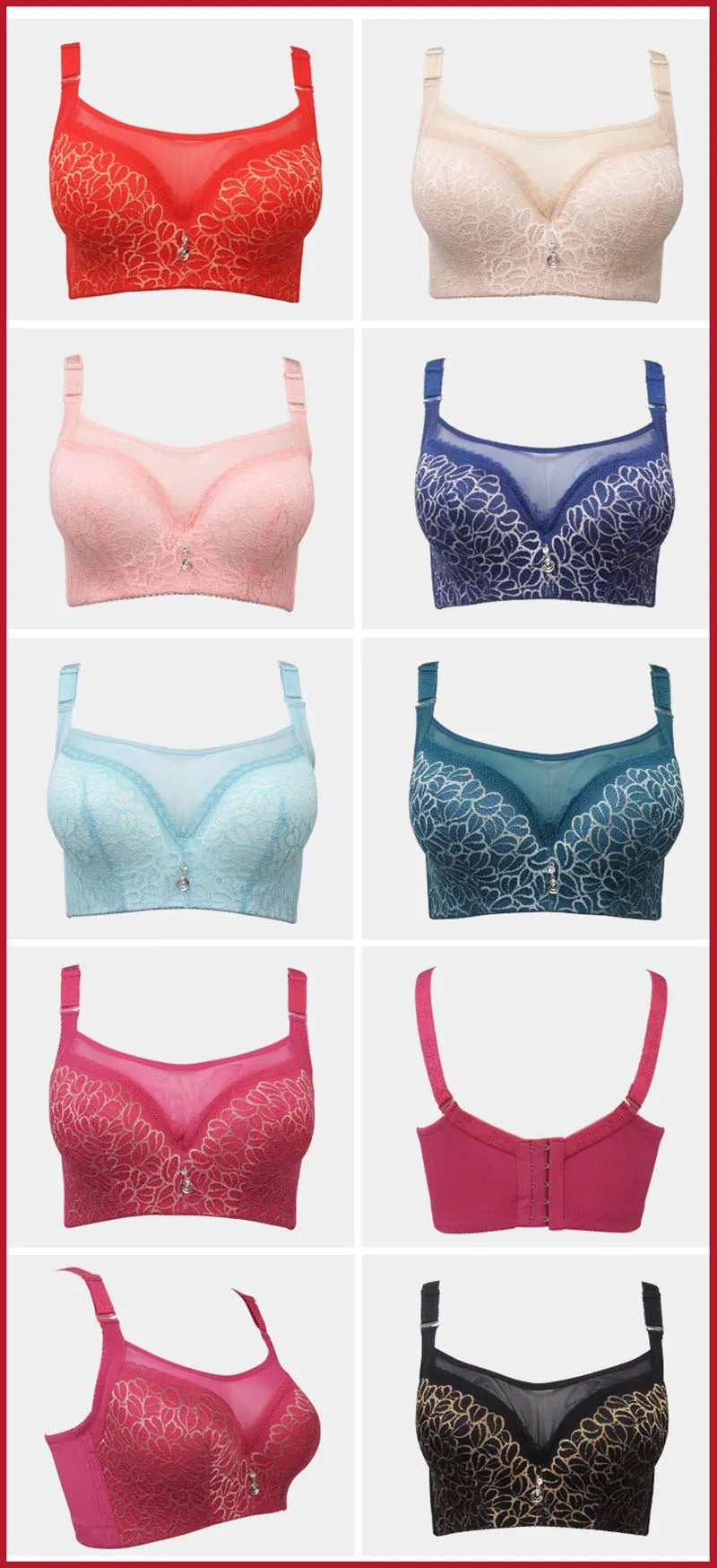 BingYanFuShi Plus Size Multi-Style Bra