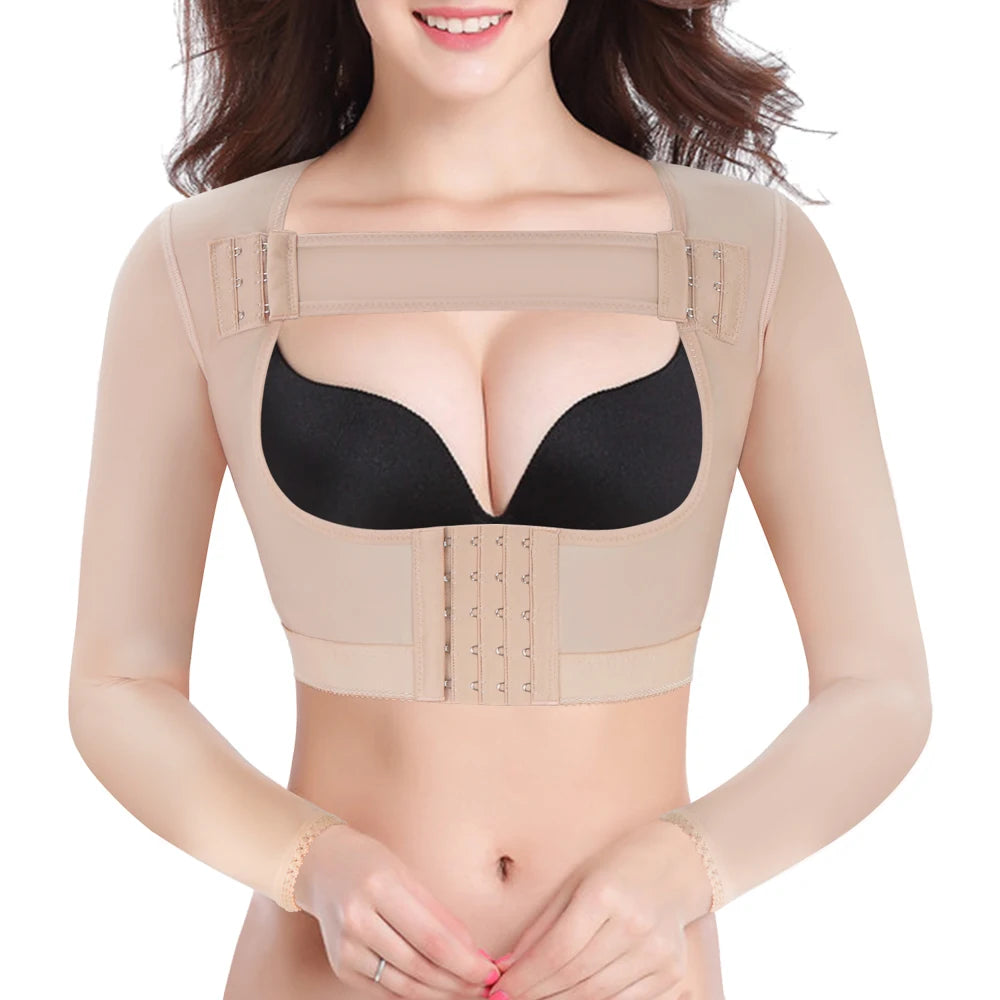 Women Shapewear Surgery Recovery Invisible Tops Sleeves Arm Shape
