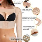 Women Shapewear Surgery Recovery Invisible Tops Sleeves Arm Shape