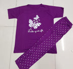 Cotton Jersey Night Suit - Purple (2 Piece) The Max Mall