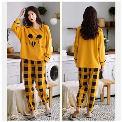 Cotton Jersey Sleep Set - Yellow (2 Piece)