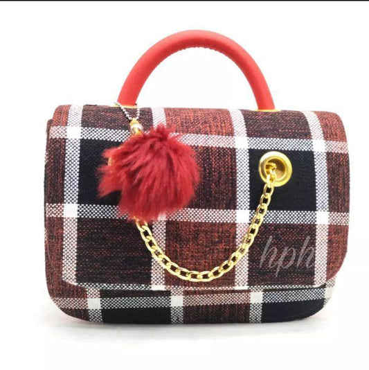 Girl's Jute Textured Natural Shoulder Bag