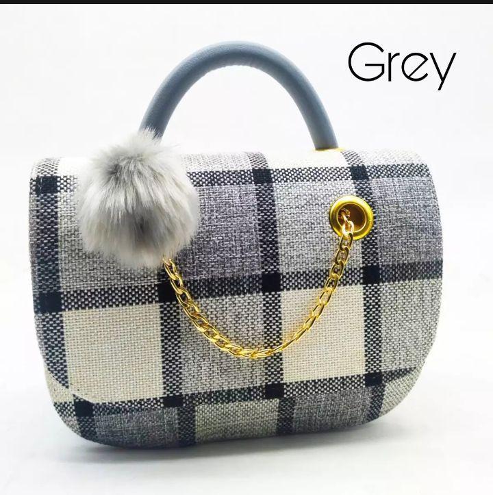 Girl's Jute Textured Natural Shoulder Bag