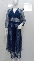 Comfortable and Lightweight Fishnet - Soft Net Fabric in Blue The Max Mall