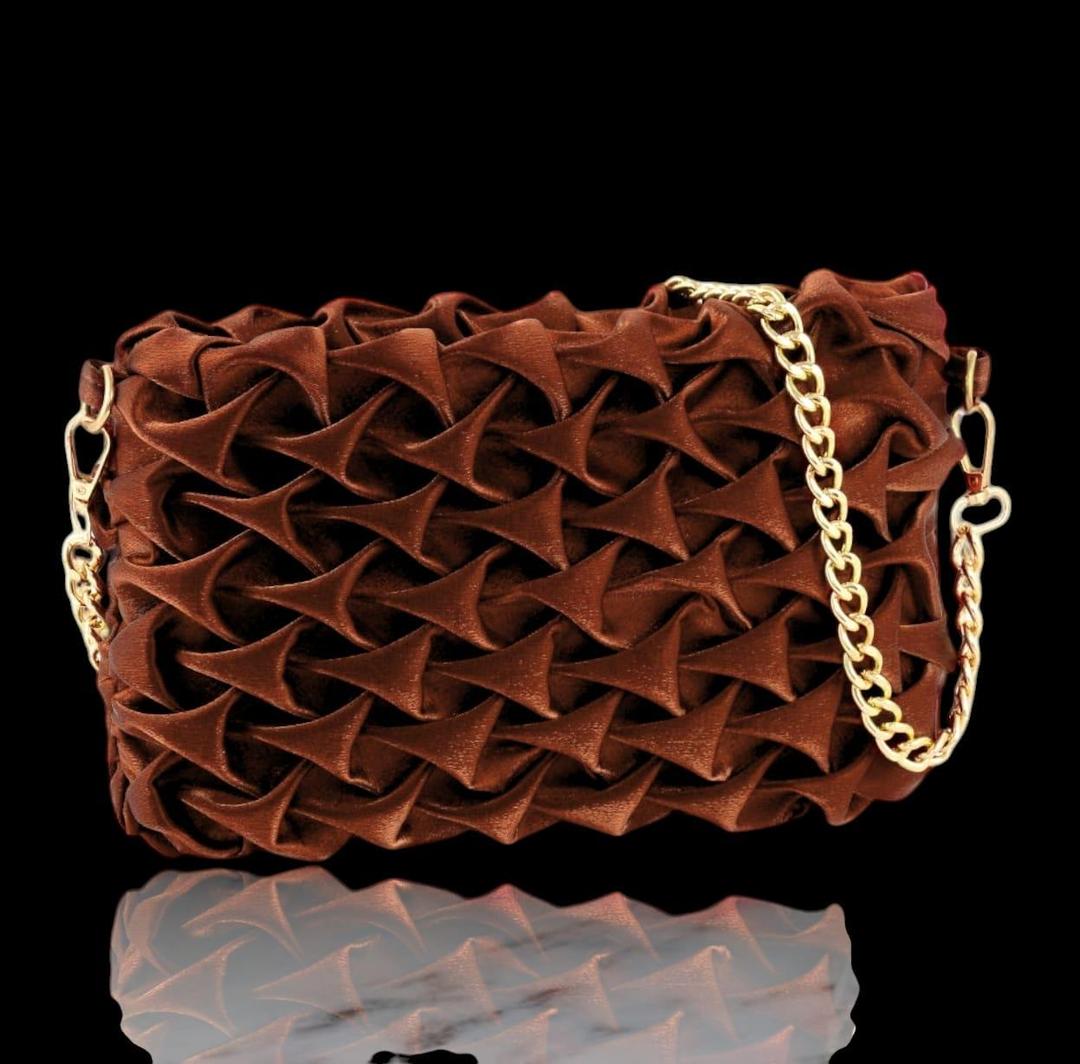 Women's Blue Glitter Textured Shoulder Bag