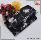 Black Polo Cotton Printed Two Piece Set The Max Mall