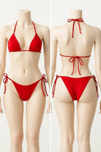 Black Lycra Bikini Set - Comfortable & Breathable Free Size The Max Mall