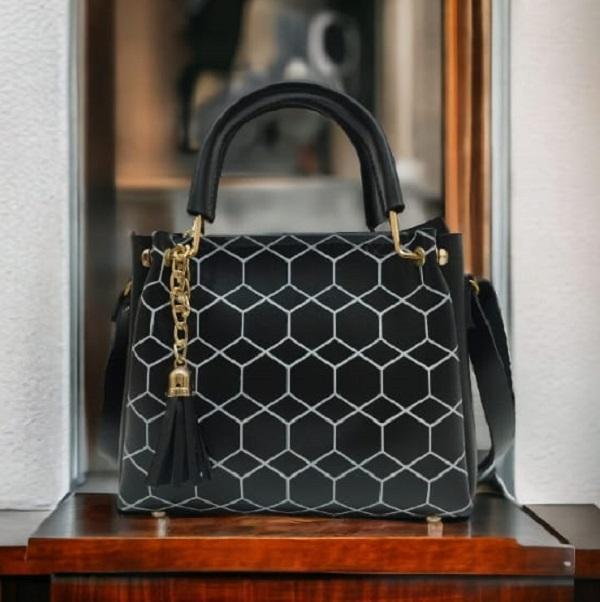 Women's PU Leather Printed Shoulder Bag The Max Mall