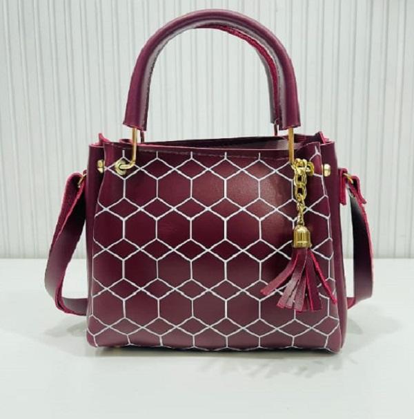 Women's PU Leather Printed Shoulder Bag The Max Mall