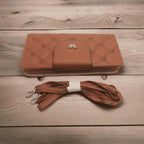 Women's PU Leather Embroidered Clutch Crossbody The Max Mall
