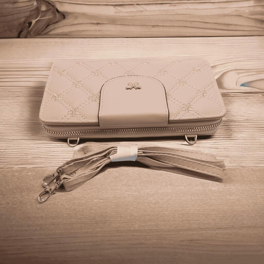 Women's PU Leather Embroidered Clutch Crossbody The Max Mall