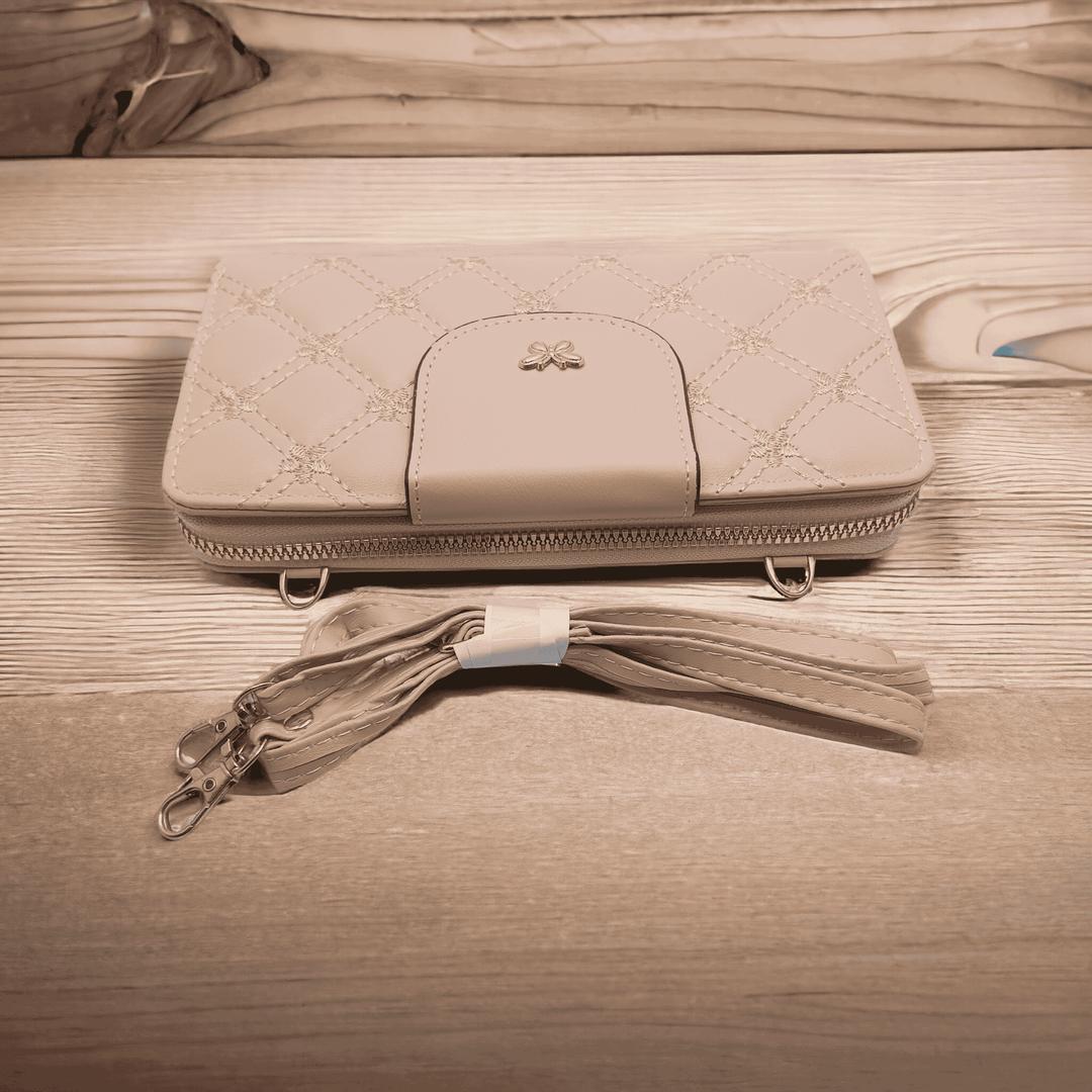 Women's PU Leather Embroidered Clutch Crossbody