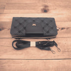 Women's PU Leather Embroidered Clutch Crossbody The Max Mall