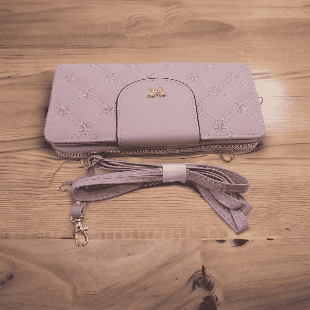 Women's PU Leather Embroidered Clutch Crossbody