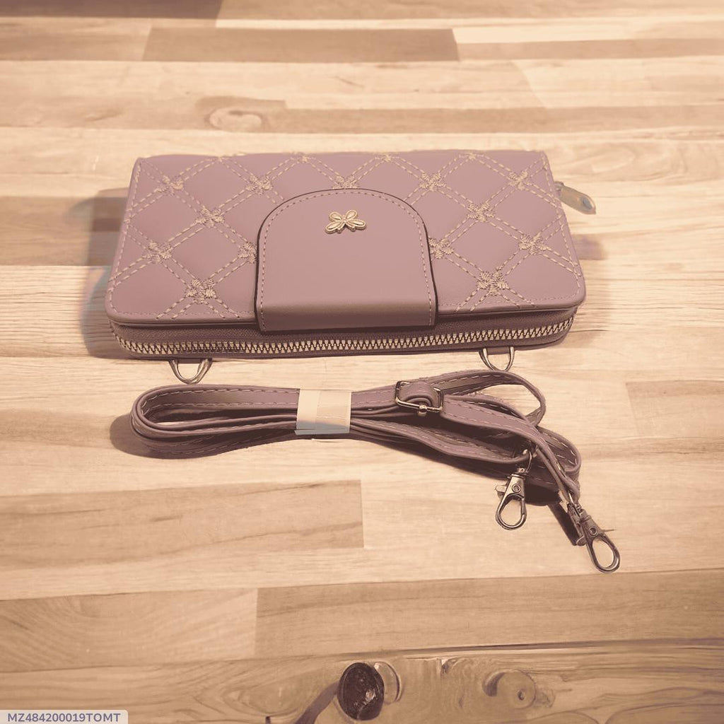 Women's PU Leather Embroidered Clutch Crossbody The Max Mall