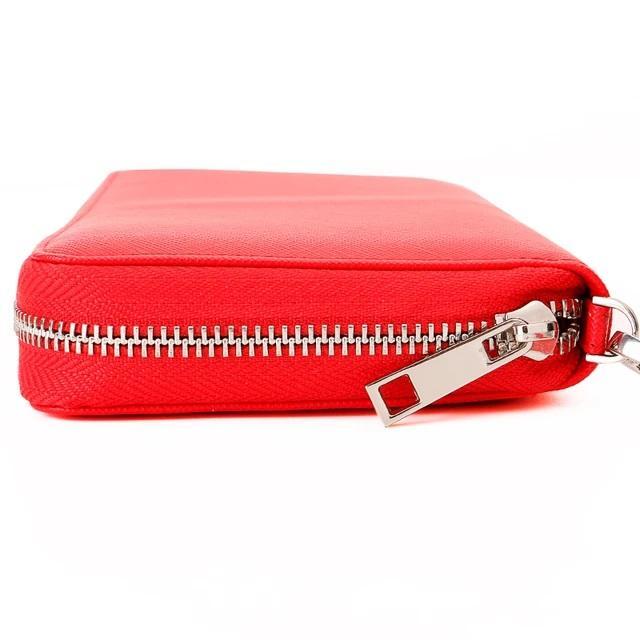 Women's Red PU Leather Plain Formal