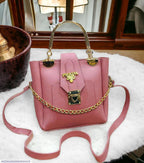 Women's Pink Rexene Plain Shoulder Bag The Max Mall