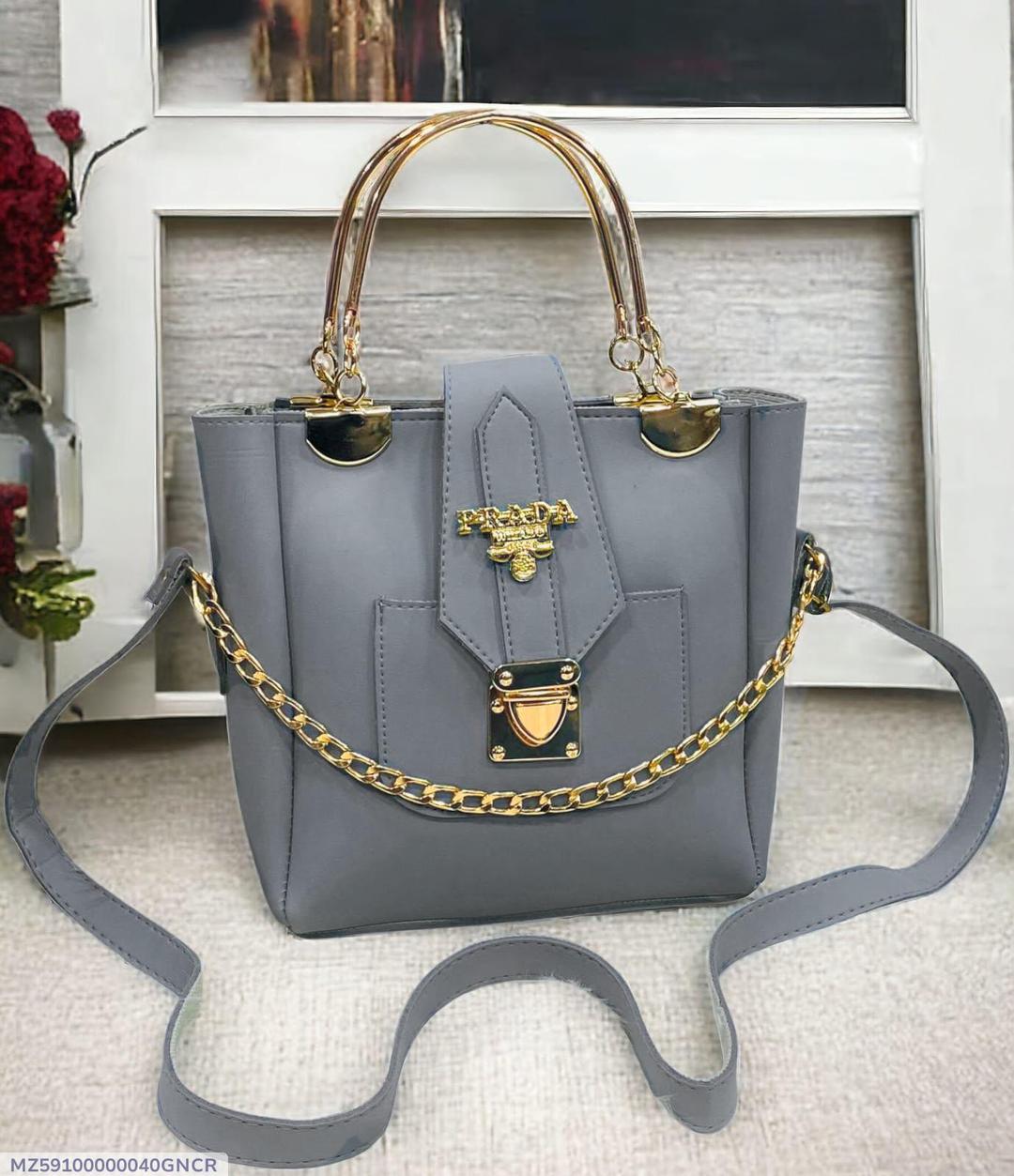 Women's Pink Rexene Plain Shoulder Bag
