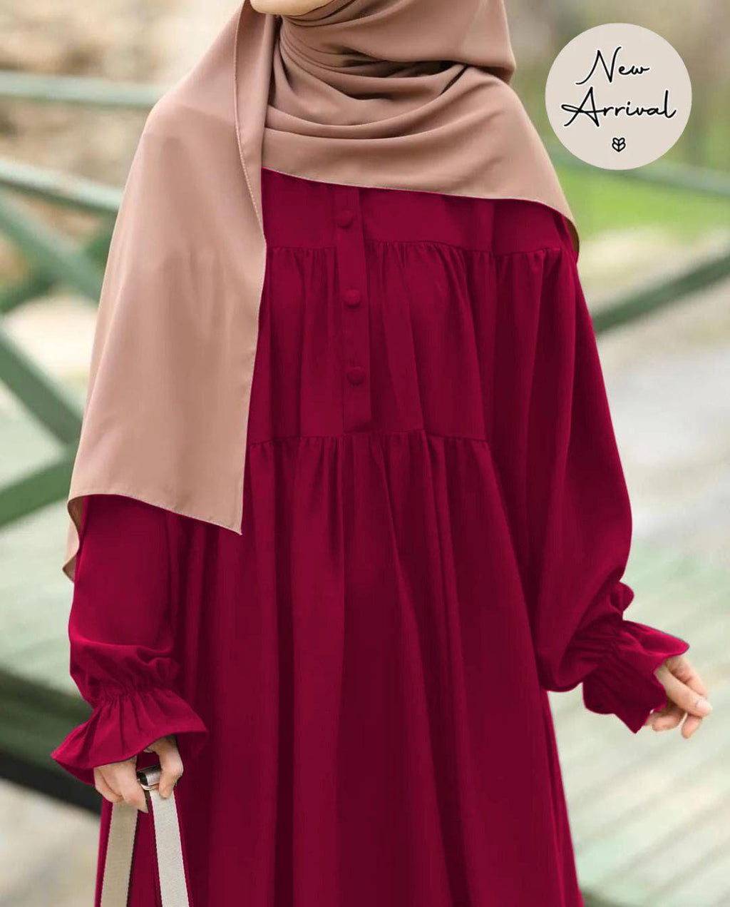 Women's Black Georgette Full Abaya - Classic Design The Max Mall