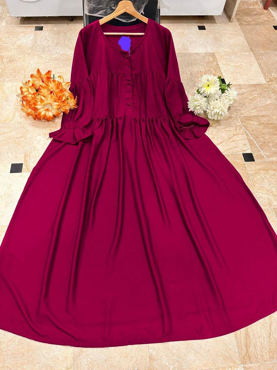 Women's Black Georgette Full Abaya - Classic Design