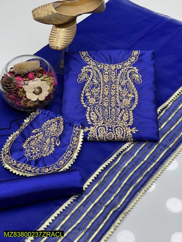 Katan Silk Heavy Embroidered Complete Set