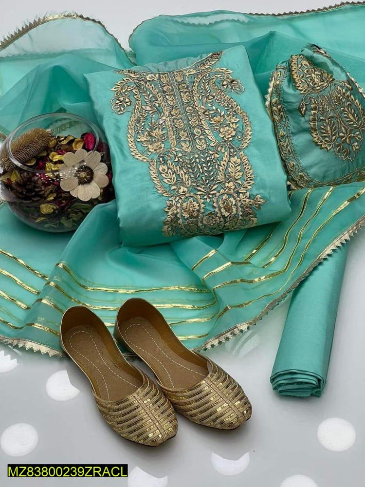 Katan Silk Heavy Embroidered Complete Set The Max Mall